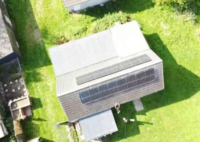Solaranlage mit Hybrid-Wechselrichter und 8kw Batteriespeicher in Prebberede 2023